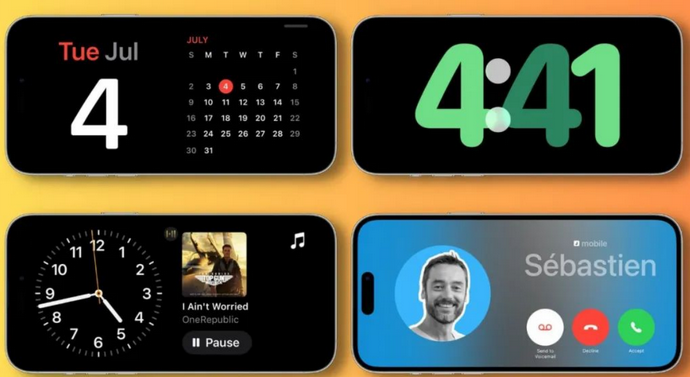 石碌镇苹果手机维修分享iOS17横屏充电待机显示有什么好处 