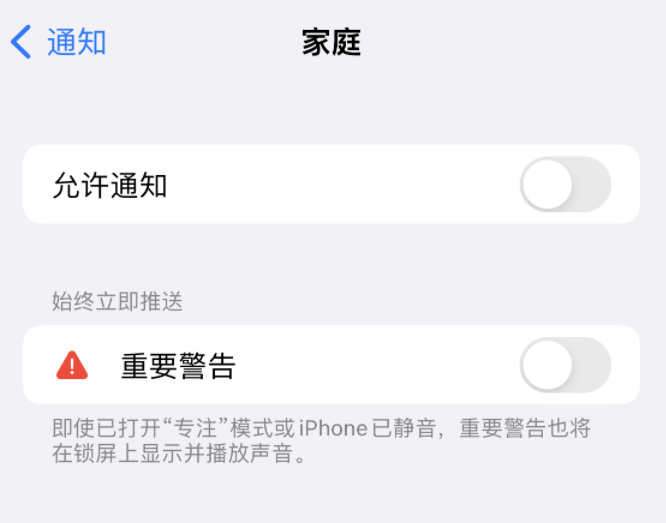 石碌镇苹果14维修分享iPhone14系列机型弹出“家庭”警告后卡死如何解决 